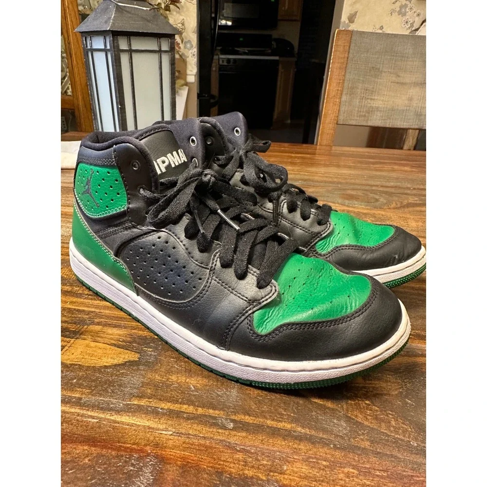Jordan Jumpman Nike High Top Sneakers Black Green Men's US‎ 8 AR3762 013